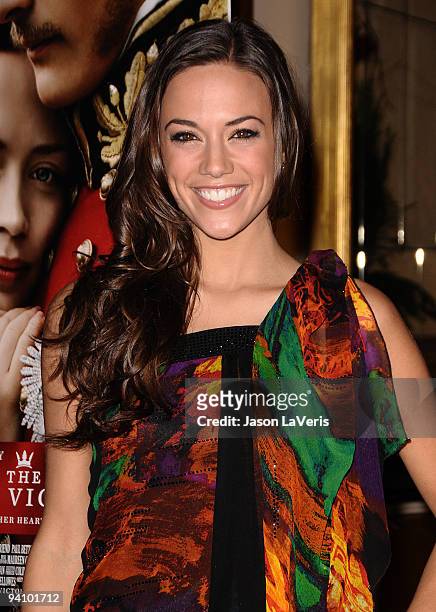 Actress Jana Kramer attends the premiere of "The Young Victoria" at Pacific Theatre at The Grove on December 3, 2009 in Los Angeles, California.