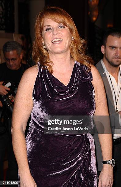 Sarah Ferguson, Duchess of York attends the premiere of "The Young Victoria" at Pacific Theatre at The Grove on December 3, 2009 in Los Angeles,...