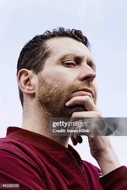 Comedian Dave Gorman poses for a portrait shoot in London on March 3, 2009