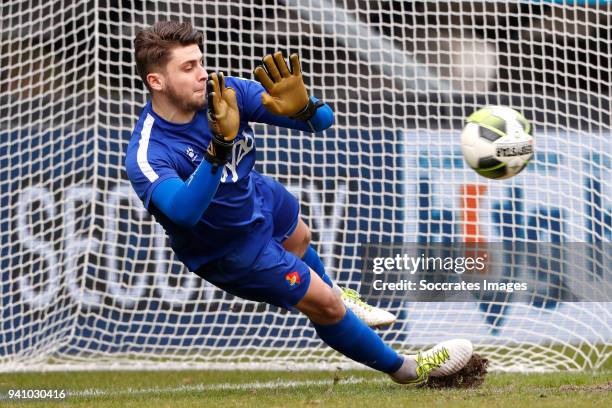 Rody de Boer of Telstar during the Dutch Jupiler League match between NEC Nijmegen v Telstar at the Goffert Stadium on April 2, 2018 in Nijmegen...