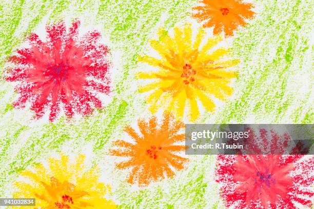 Crayon Drawing Flowers Photos and Premium High Res Pictures - Getty Images