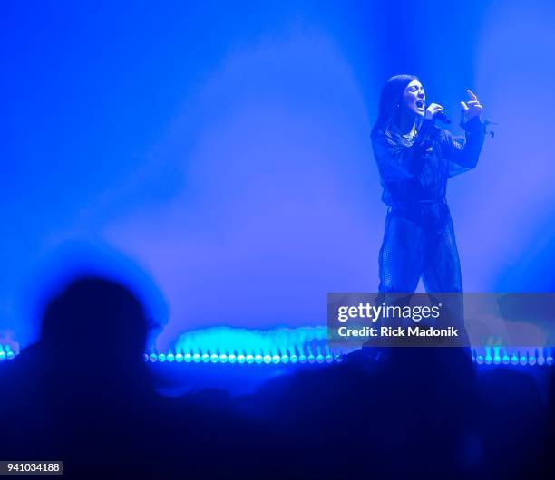 Musician Lorde brings the tour to Toronto to play the Air Canada Centre.