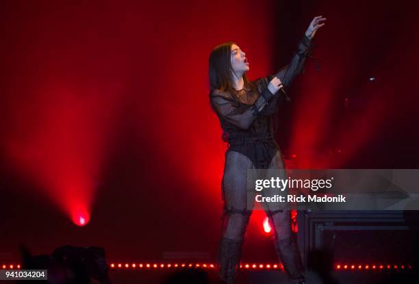 Musician Lorde brings the tour to Toronto to play the Air Canada Centre.