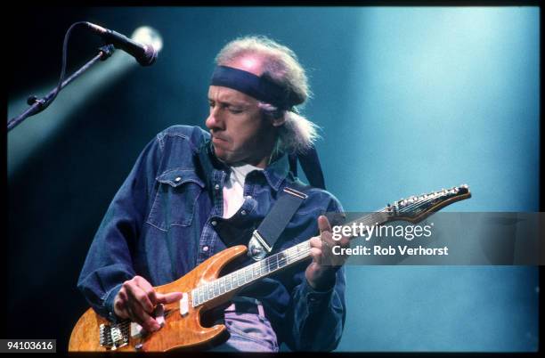 Mark Knopfler from Dire Straits performs live at Feijenoord Stadium, De Kuip, Rotterdam in Holland on May 29 1992