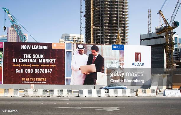The Souk development by Aldar Properties PJSC stands under construction in Abu Dhabi, United Arab Emirates, on Friday, Dec. 4, 2009. Nakheel PJSC...