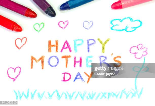 happy mothers day - crayola stock pictures, royalty-free photos & images