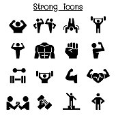 Fitness & Strong icon set