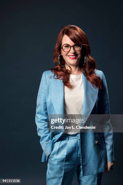 Actress Megan Mullally of 'Will and Grace', is photographed for Los Angeles Times on March 17, 2018 at the PaleyFest at the Dolby Theatre in...