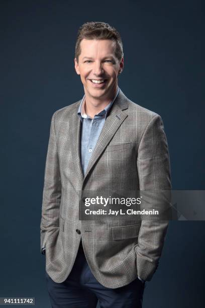 Actor Sean Hayes of 'Will and Grace', is photographed for Los Angeles Times on March 17, 2018 at the PaleyFest at the Dolby Theatre in Hollywood,...