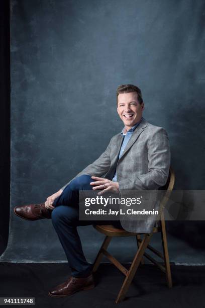 Actor Sean Hayes of 'Will and Grace', is photographed for Los Angeles Times on March 17, 2018 at the PaleyFest at the Dolby Theatre in Hollywood,...