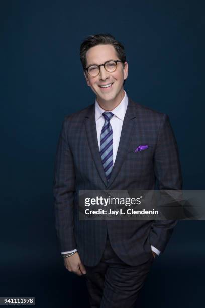Actor Dan Bucatinsky of 'Will and Grace', is photographed for Los Angeles Times on March 17, 2018 at the PaleyFest at the Dolby Theatre in Hollywood,...