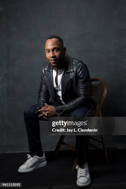 Actor J. Lee from of 'The Orville', is photographed for Los Angeles Times on March 17, 2018 at the PaleyFest at the Dolby Theatre in Hollywood,...