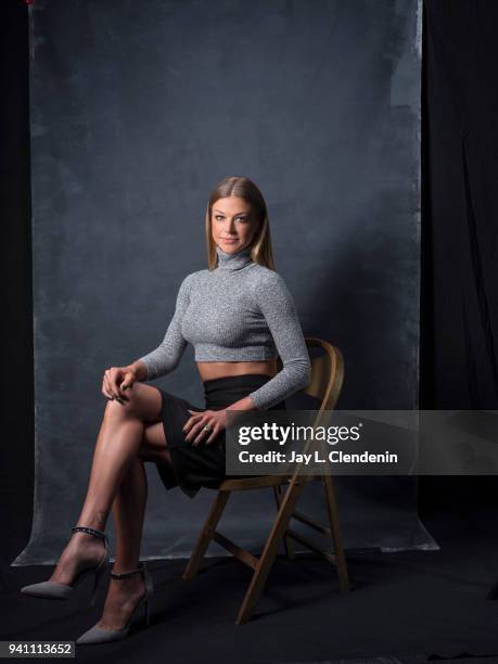 Actress Adrianne Palicki from of 'The Orville', is photographed for Los Angeles Times on March 17, 2018 at the PaleyFest at the Dolby Theatre in...