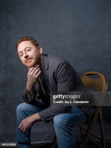 Actor Scott Grimes from of 'The Orville', is photographed for Los Angeles Times on March 17, 2018 at the PaleyFest at the Dolby Theatre in Hollywood,...
