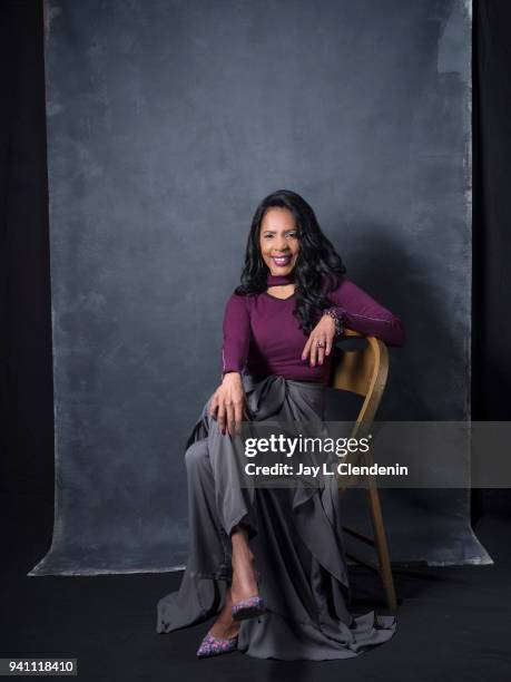 Actress Penny Johnson Jerald from of 'The Orville', is photographed for Los Angeles Times on March 17, 2018 at the PaleyFest at the Dolby Theatre in...