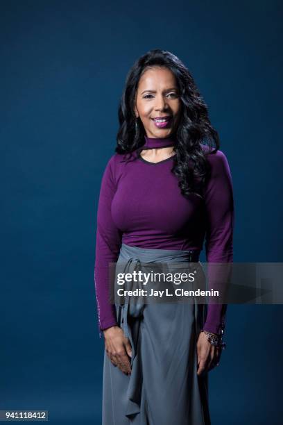 Actress Penny Johnson Jerald from of 'The Orville', is photographed for Los Angeles Times on March 17, 2018 at the PaleyFest at the Dolby Theatre in...