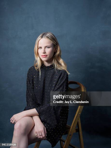 Actress Halston Sage from of 'The Orville', is photographed for Los Angeles Times on March 17, 2018 at the PaleyFest at the Dolby Theatre in...