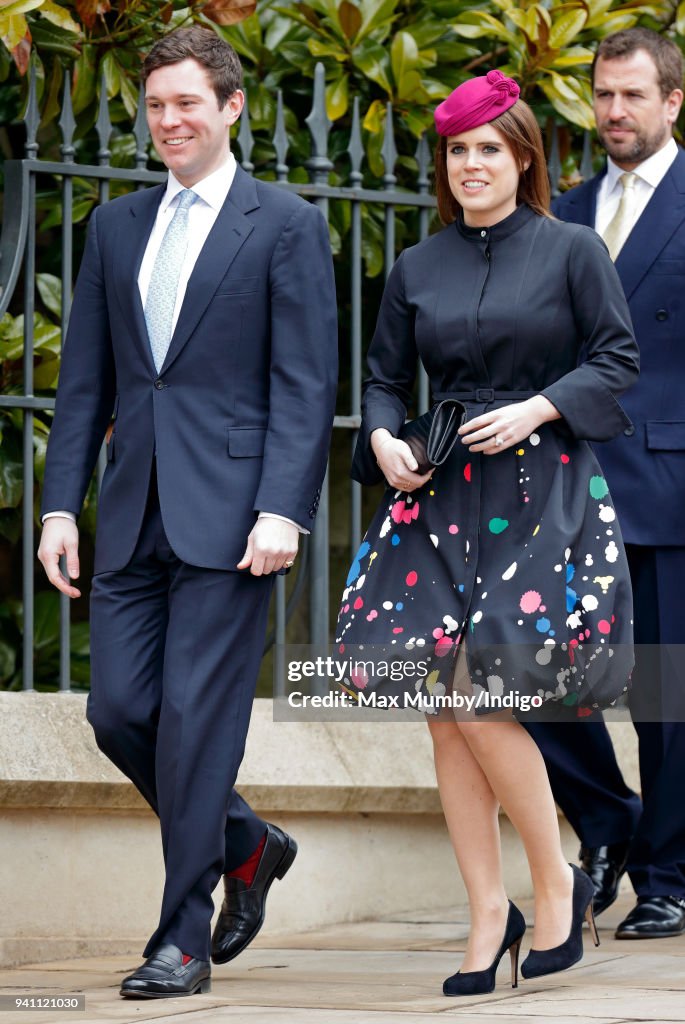 The Royal Family Attend Easter Service At St George's Chapel, Windsor