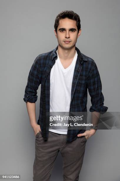 Actor Max Minghella of 'The Handmaid's Tale', is photographed for Los Angeles Times on March 17, 2018 at the PaleyFest at the Dolby Theatre in...