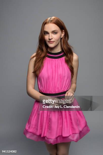Actress Madeline Brewer of 'The Handmaid's Tale', is photographed for Los Angeles Times on March 17, 2018 at the PaleyFest at the Dolby Theatre in...