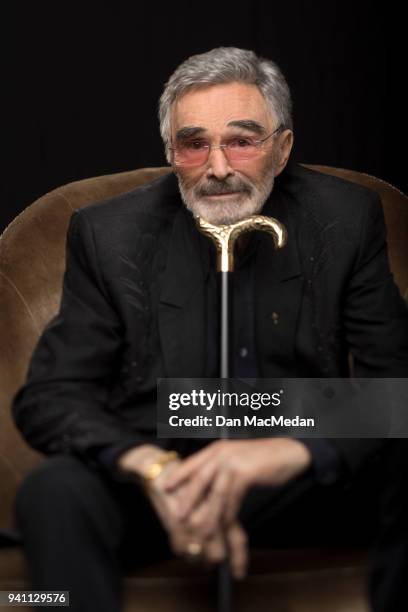 Actor Burt Reynolds is photographed for USA Today on March 21, 2018 in Beverly Hills, California. PUBLISHED IMAGE.