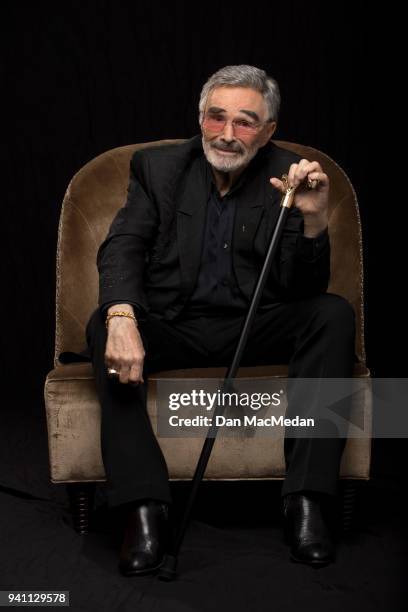 Actor Burt Reynolds is photographed for USA Today on March 21, 2018 in Beverly Hills, California. PUBLISHED IMAGE.