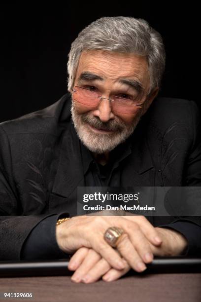 Actor Burt Reynolds is photographed for USA Today on March 21, 2018 in Beverly Hills, California.