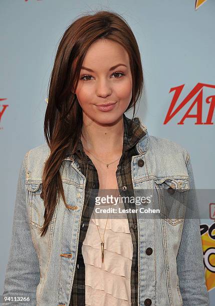 Actress Samantha Droke arrives at Variety's 3rd annual "Power of Youth" event held at Paramount Studios on December 5, 2009 in Los Angeles,...