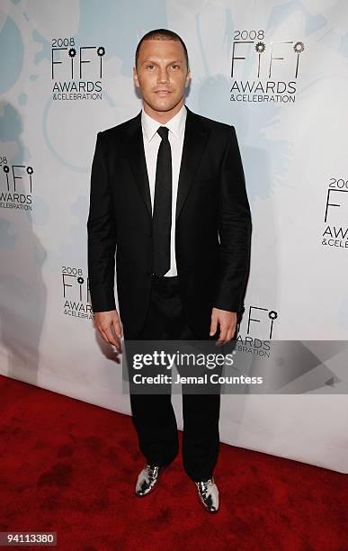 Professional ice hockey player Sean Avery attends the 36th Annual FIFI Awards presented by the Fragrance Foundation at the Park Avenue Armory on May...