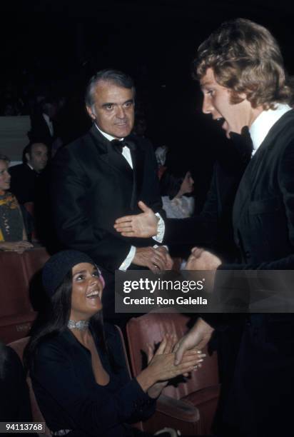 Ali MacGraw, Jack Valenti and Ryan O'Neal