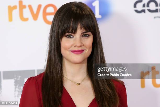 Actress Cristina Abad attends the Fugitiva premiere at Callao Cinema on April 2, 2018 in Madrid, Spain.