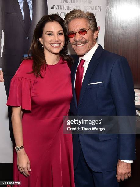 Erica Michelle Levy and Geraldo Rivera Launches His New Book "The Geraldo Show: A Memoir" at Del Frisco's Grille on April 2, 2018 in New York City.