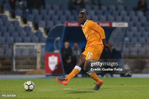 Porto midfielder Danilo Pereira from Portugal in action during the Primeira Liga match between CF Os Belenenses and FC Porto at Estadio do Restelo on...