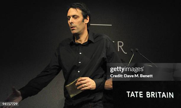 Winner of the Turner Prize 2009 Richard Wright attends the Turner Prize 2009 winner announcement at Tate Britain on December 7, 2009 in London,...