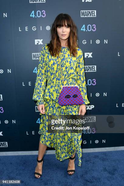 Katie Aselton attends the premiere of FX's 'Legion' Season 2 at DGA Theater on April 2, 2018 in Los Angeles, California.