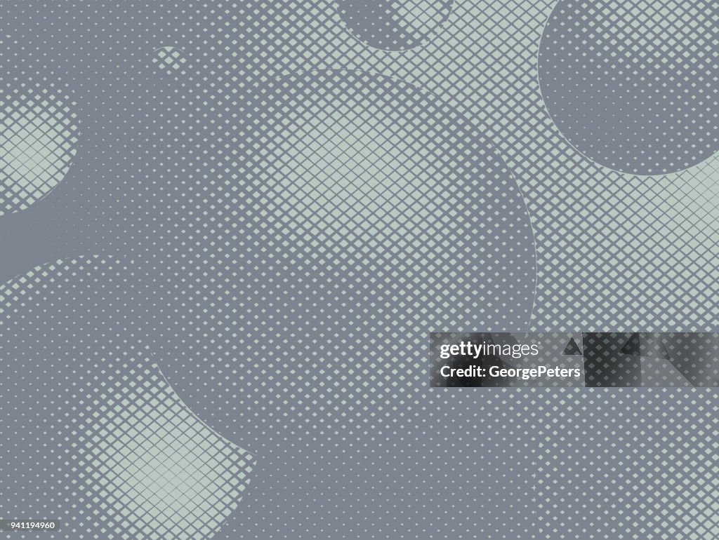 Abstract Background With Floating Spheres And Half Tone Pattern High ...