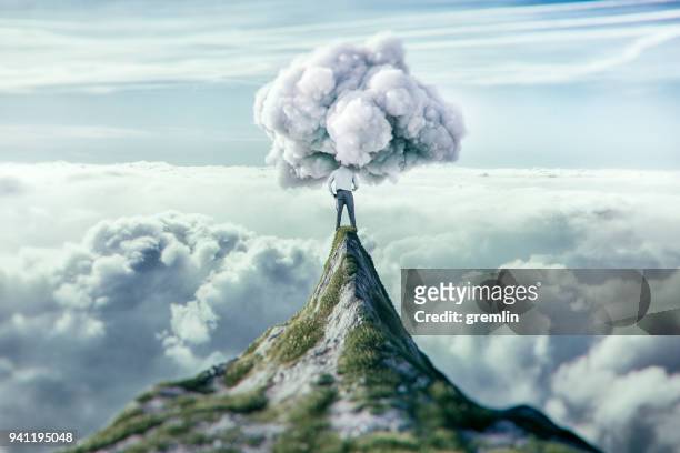 clouded view at the top - vanity stock pictures, royalty-free photos & images
