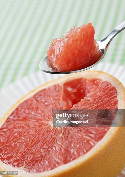 pink grapefruit - ruby grapefruit stock pictures, royalty-free photos & images