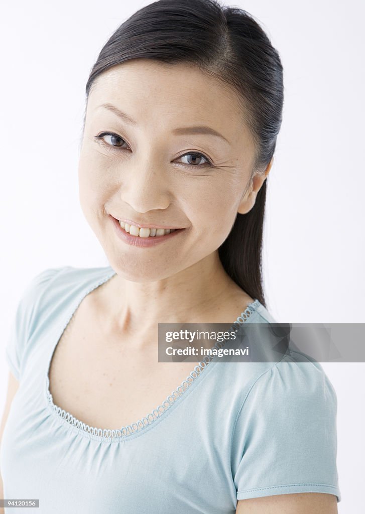A smiling woman