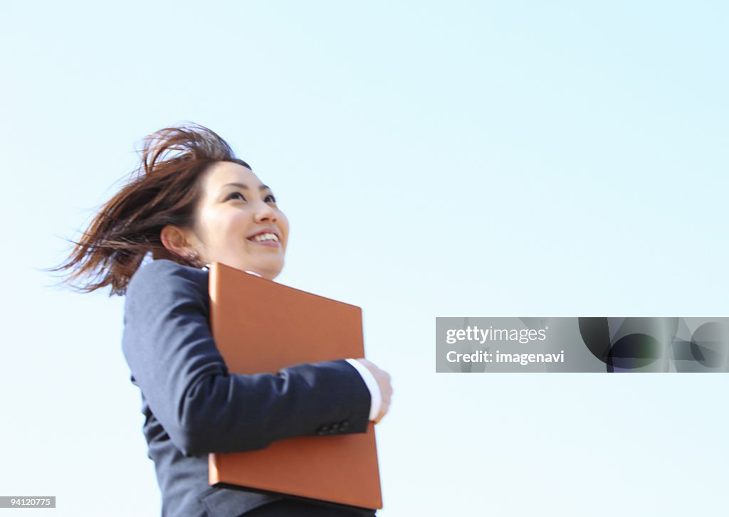 Smiling businesswoman