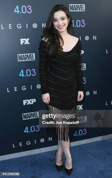 Mikey Madison attends the Premiere Of FX's "Legion" Season 2 at DGA Theater on April 2, 2018 in Los Angeles, California.