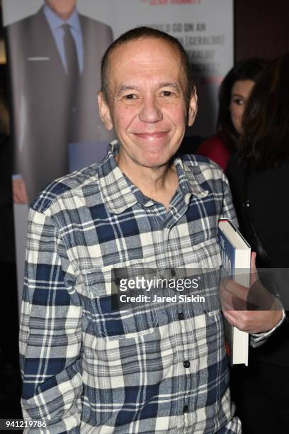 Gilbert Gottfried attends Sean Hannity & Friends celebrate the publication of "The Geraldo Show: A Memoir" by Geraldo Rivera at Del Frisco's on April...