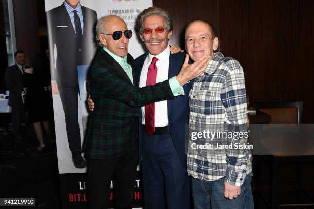 Ron Delsener, Geraldo Rivera and Gilbert Gottfried attend Sean Hannity & Friends celebrate the publication of "The Geraldo Show: A Memoir" by Geraldo...