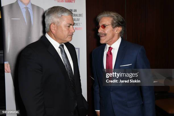 General John F. Campbell and Geraldo Rivera attend Sean Hannity & Friends celebrate the publication of "The Geraldo Show: A Memoir" by Geraldo Rivera...