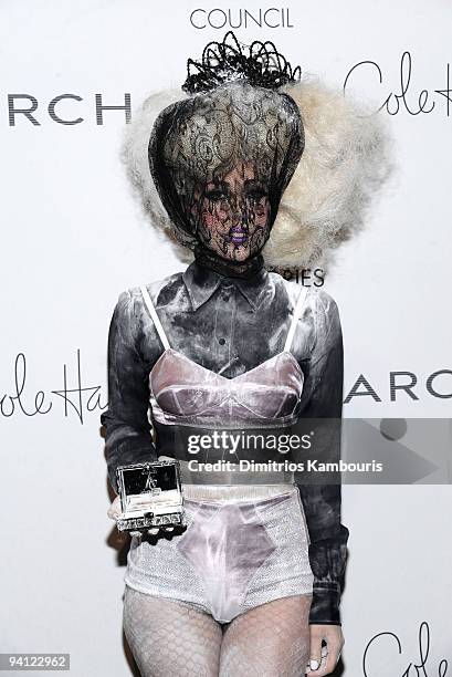 Lady Gaga attends the 13th Annual 2009 ACE Awards presented by the Accessories Council at Cipriani 42nd Street on November 2, 2009 in New York City.