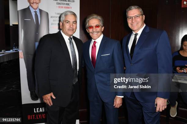 General John F. Campbell, Geraldo Rivera and Craig Rivera attend Sean Hannity & Friends Celebrate the Publication of The Geraldo Show, A Memoir By...