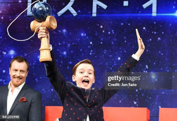 Maxwell Jenkins attends the 'Lost In Space' premier event at Omotesando Hills on April 3, 2018 in Tokyo, Japan.