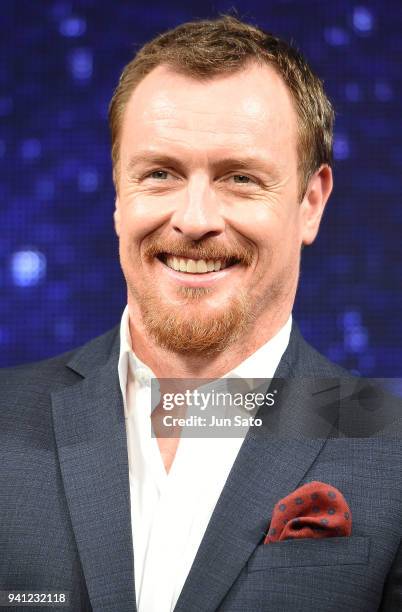 Toby Stephens attends the 'Lost In Space' premier event at Omotesando Hills on April 3, 2018 in Tokyo, Japan.