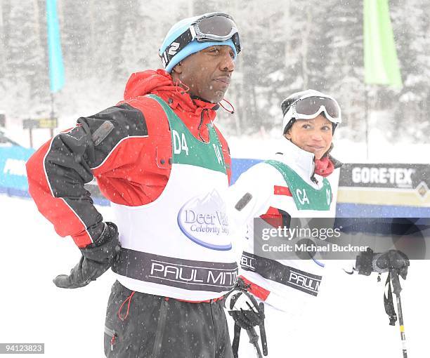 Actor JB Smoove and actress Gloria Reuben participate in Juma Entertainment's 18th Annual Deer Valley Celebrity Skifest benefiting the Waterkeeper...