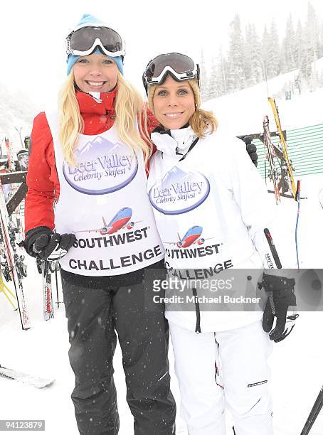 Actress Melissa Peterman and actress Cheryl Hines participate in Juma Entertainment's 18th Annual Deer Valley Celebrity Skifest benefiting the...
